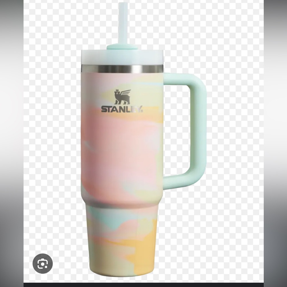 NWT HARD TO FIND Stanley Quencher H2.0 Tumbler in Warm Serene Brushstrokes 40oz